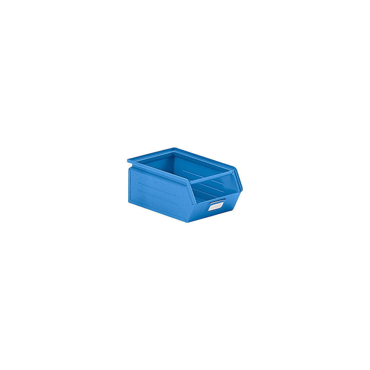 Cassettina per magazzinaggio in lamiera d'acciaio, lungh. x largh. x alt. 350 x 210 x 145 mm, con barra di trasporto, blu chiaro-5