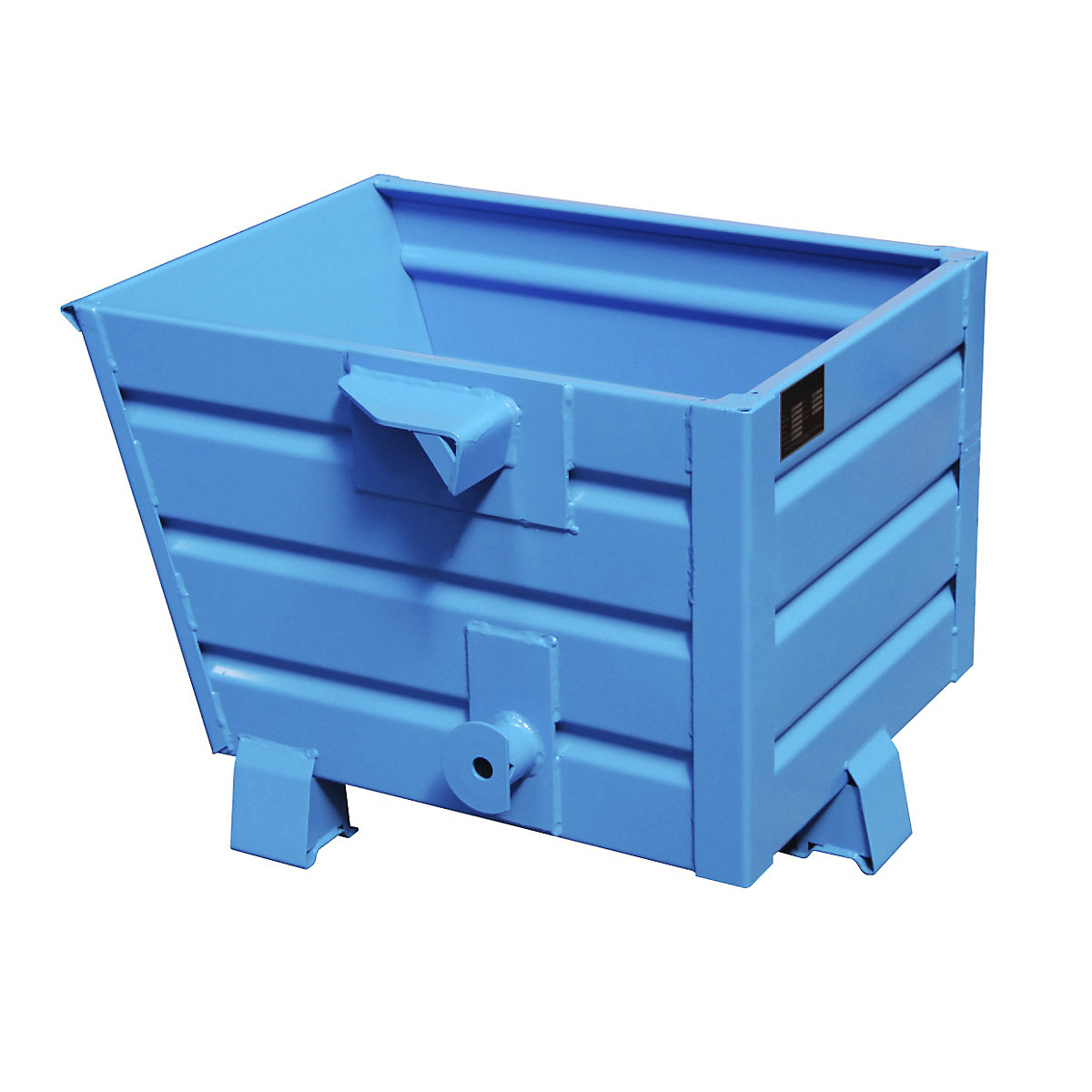 Cassone impilabile – eurokraft pro, capacità 0,3 m³, blu genziana RAL 5010-9
