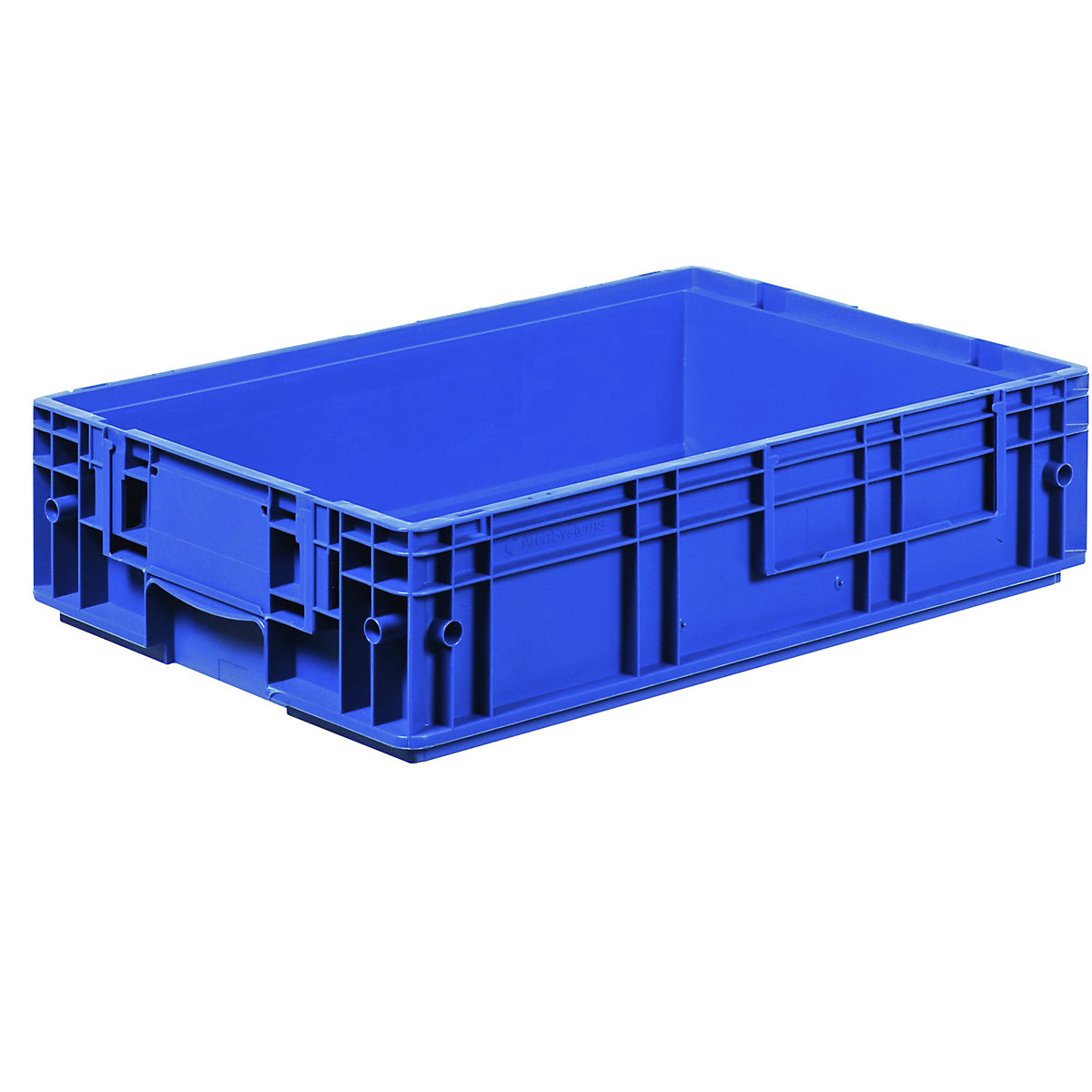 Contenitore per carichi leggeri in PP, blu, capacità 25,3 l, lungh. x largh. 594 x 396 mm-5