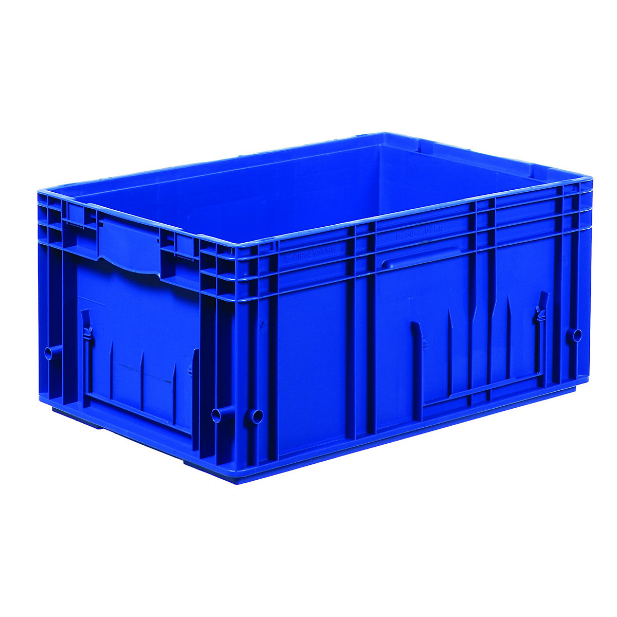 Contenitore per carichi leggeri in PP, blu, capacità 51,9 l, lungh. x largh. 594 x 396 mm-2