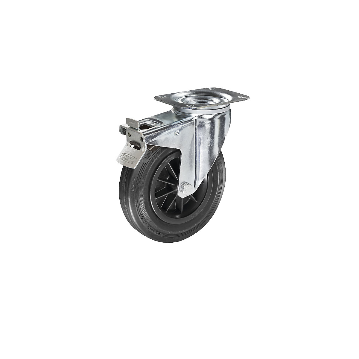 Solid rubber tyre on plastic rim – Proroll (Product illustration 10)-9