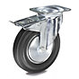 swivel castor with double stop