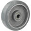Elastic solid rubber tyre, grey