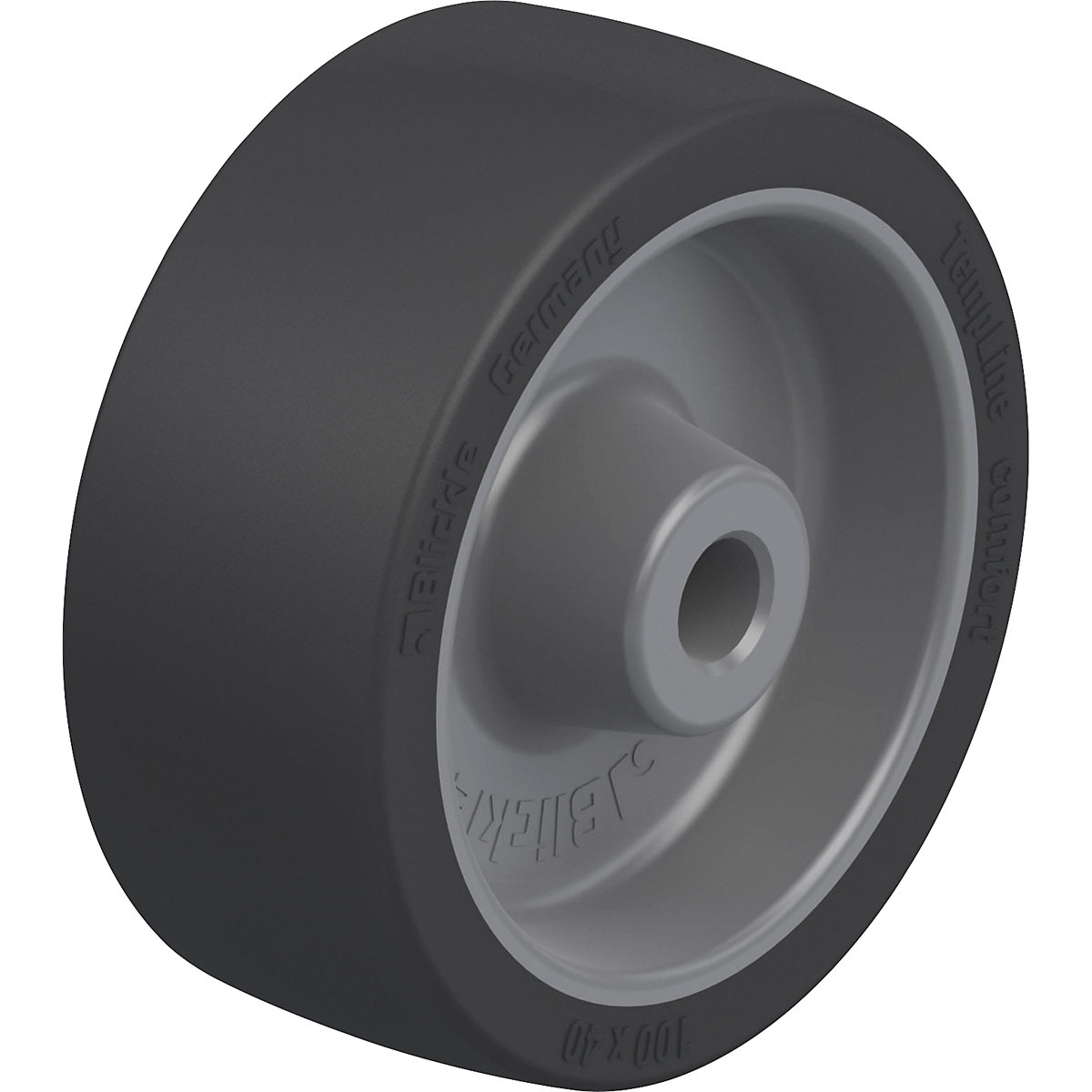 POSI wheel with silicone rubber tread