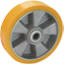 PU wheel on aluminium rim