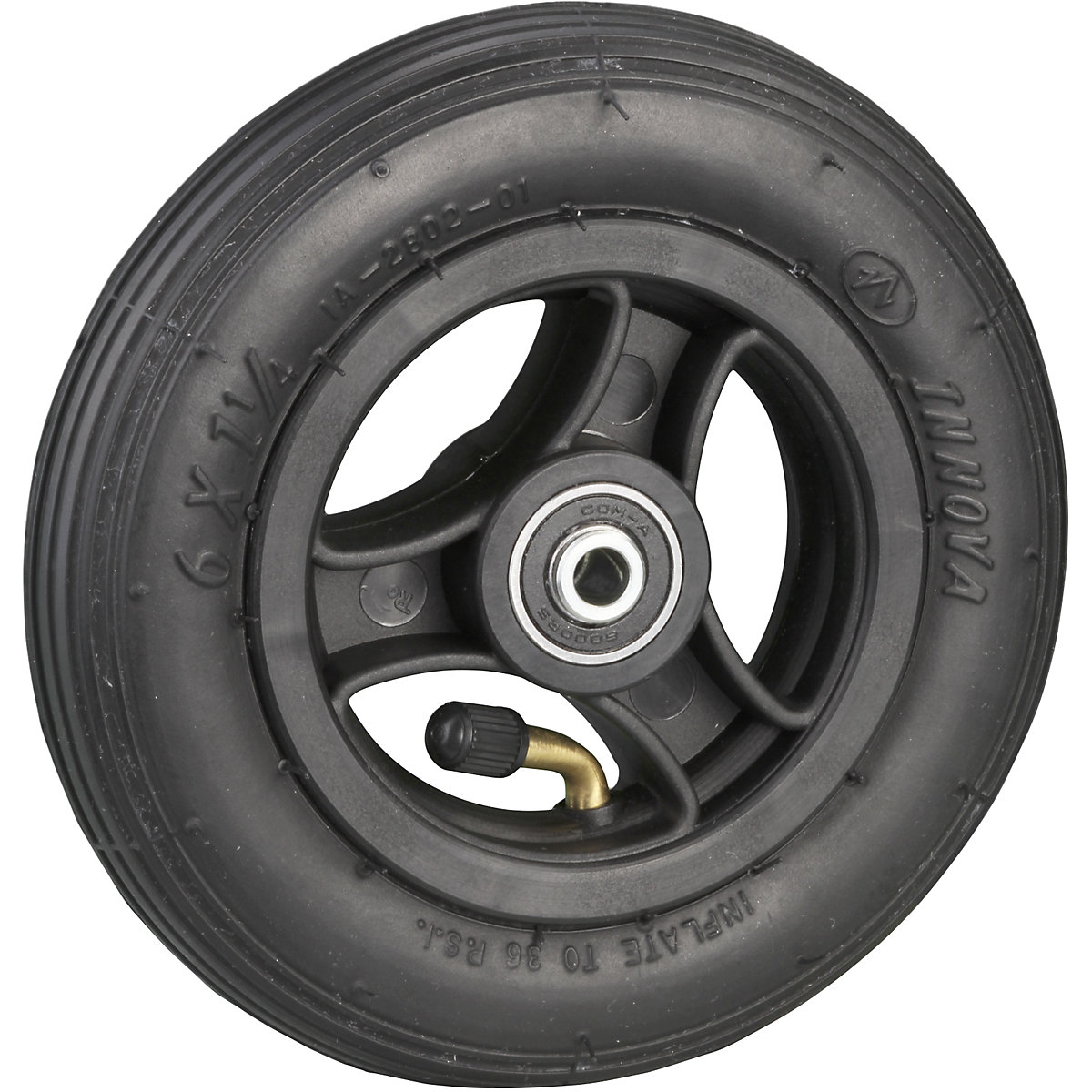 Spoke wheel, with pneumatic tyres, wheel ØxW 150 x 30 mm, 4+ items-3