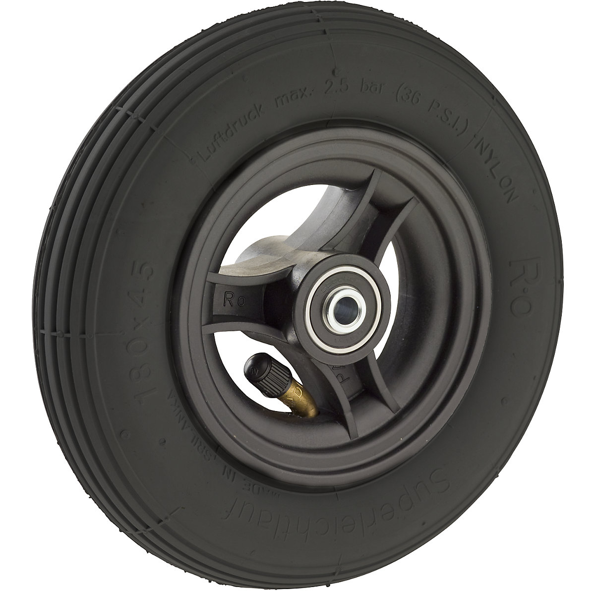 Spoke wheel, with pneumatic tyres, wheel ØxW 180 x 45 mm, 4+ items-2
