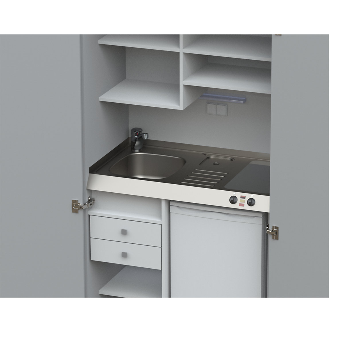 Schrankküche mit Flügeltüren (Produktabbildung 31)-30