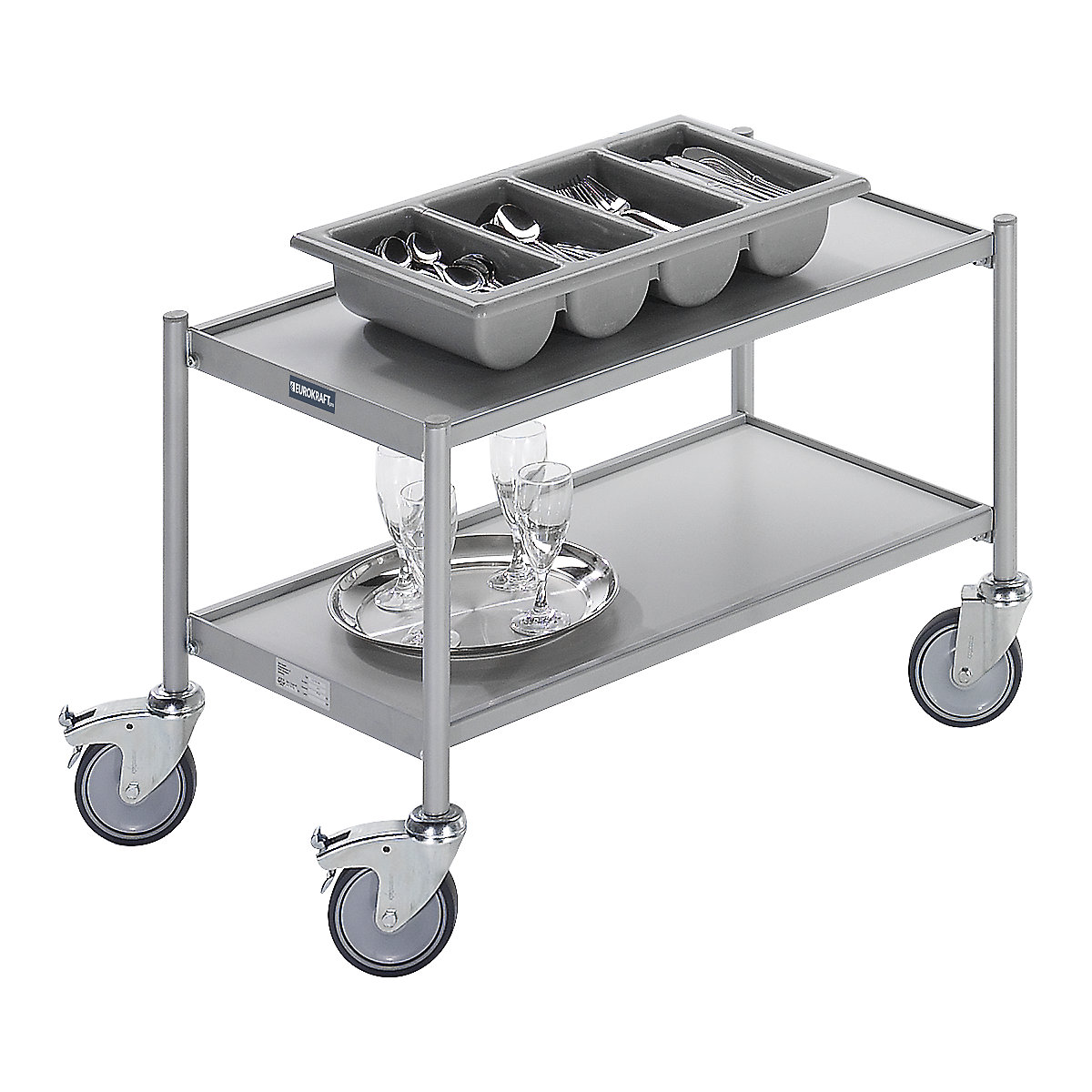 Beistellwagen, Tragfähigkeit 150 kg eurokraft pro (Produktabbildung 8)-7
