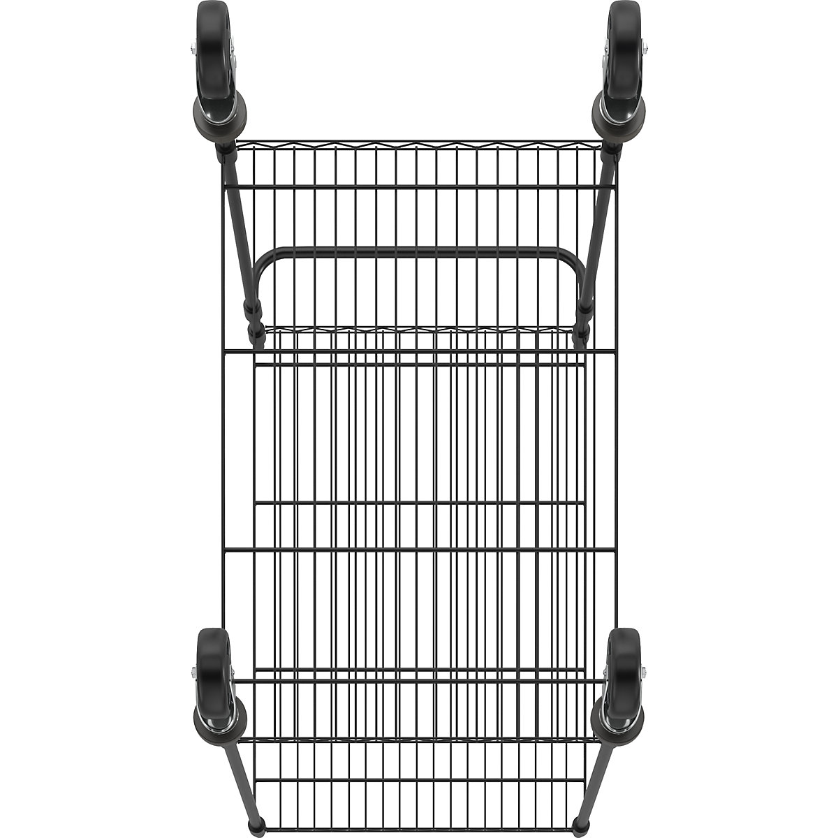 Drahtgitter-Tischwagen, schwarz (Produktabbildung 4)-3