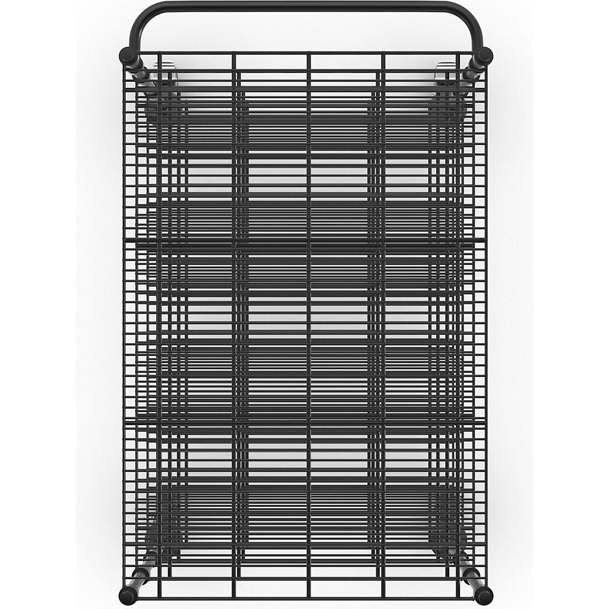 Drahtgitter-Tischwagen, schwarz (Produktabbildung 5)-4