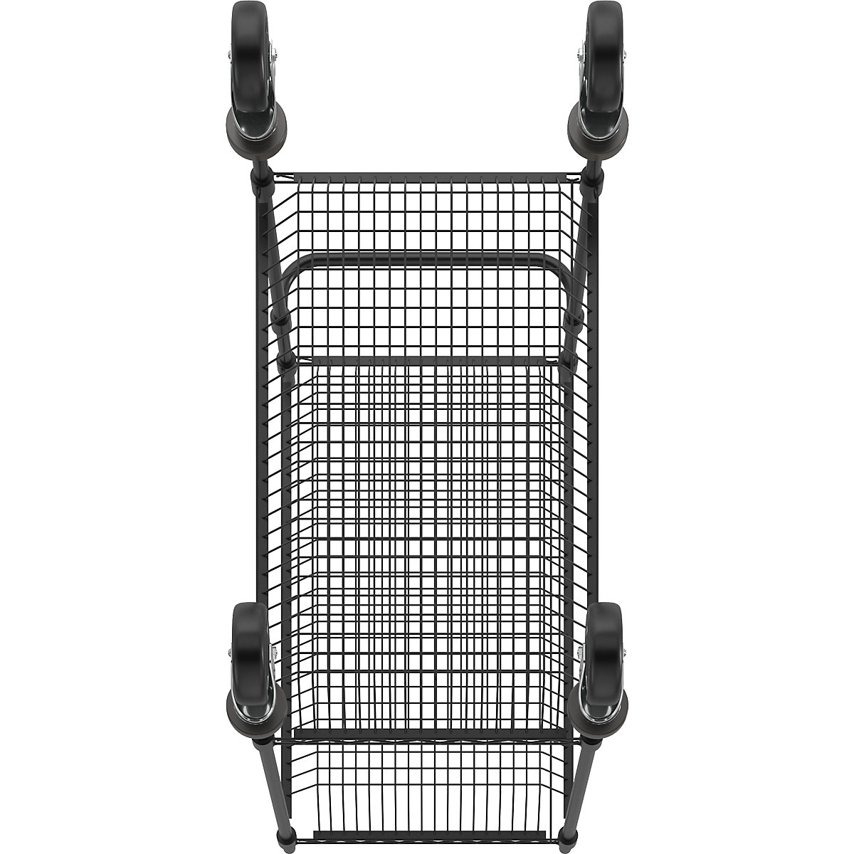 Drahtgitter-Tischwagen, schwarz (Produktabbildung 5)-4