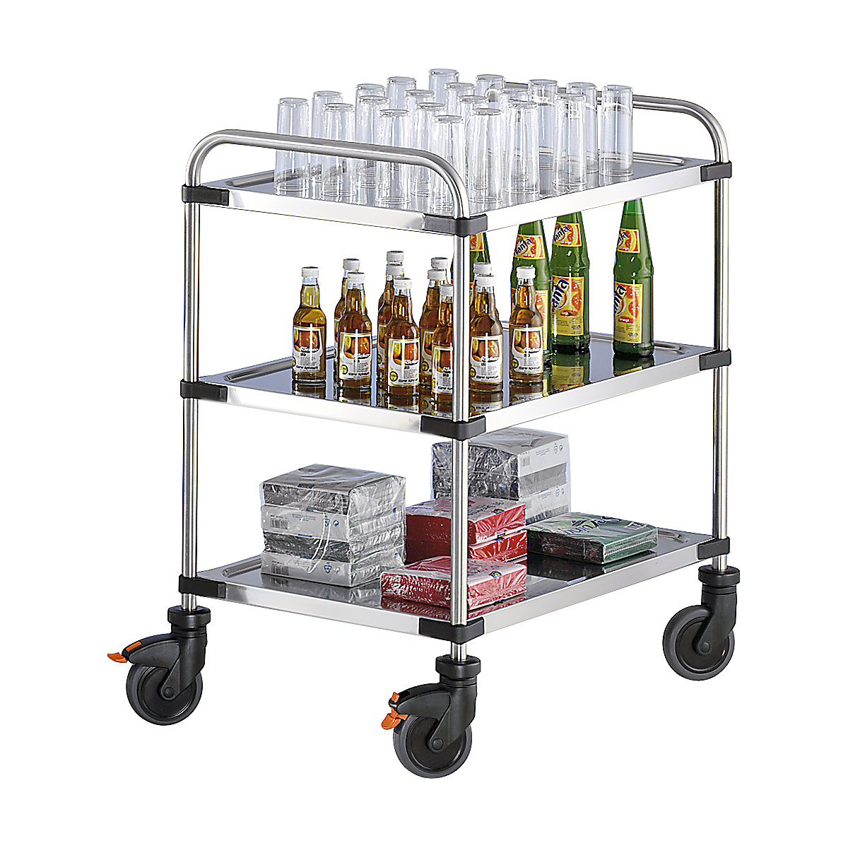 Edelstahl-Tischwagen VARITHEK SERVO+ (Produktabbildung 2)-1