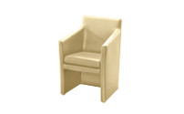 Club armchair, angular