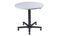 Canteen table, height adjustable