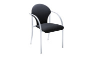 Padded stacking chair