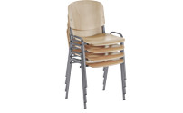 Stacking chair, ergonomic shape