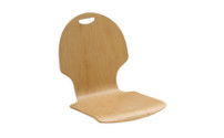 Wooden stacking chair, pack of 2