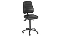 Industrial swivel chair, permanent contact mechanism