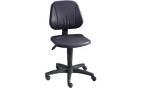 Industrial swivel chair with gas-lift height adjustment