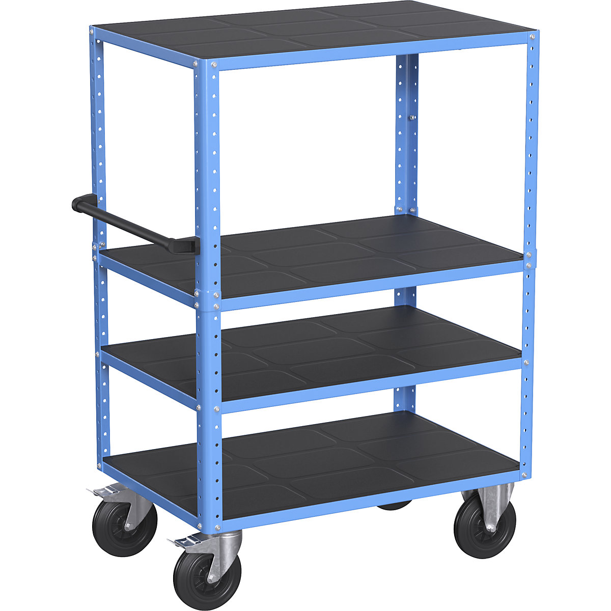 Chariot à tablettes CustomLine, ouvert sur 4 côtés &ndash; eurokraft pro