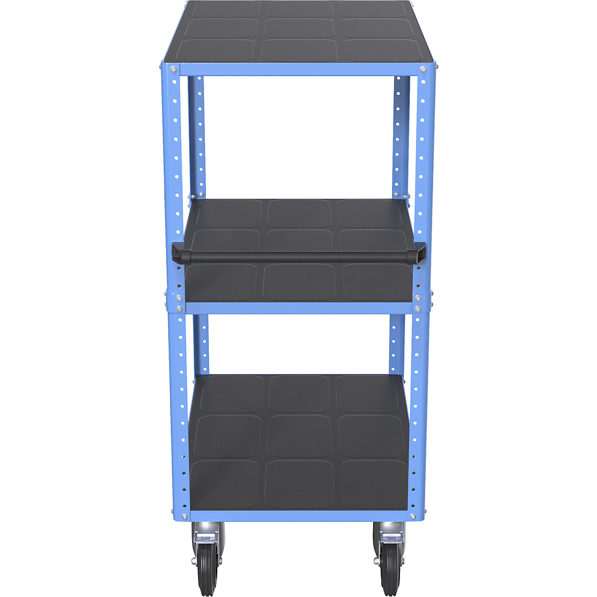 Chariot à tablettes CustomLine, ouvert sur 4 côtés – eurokraft pro (Illustration du produit 8)-7