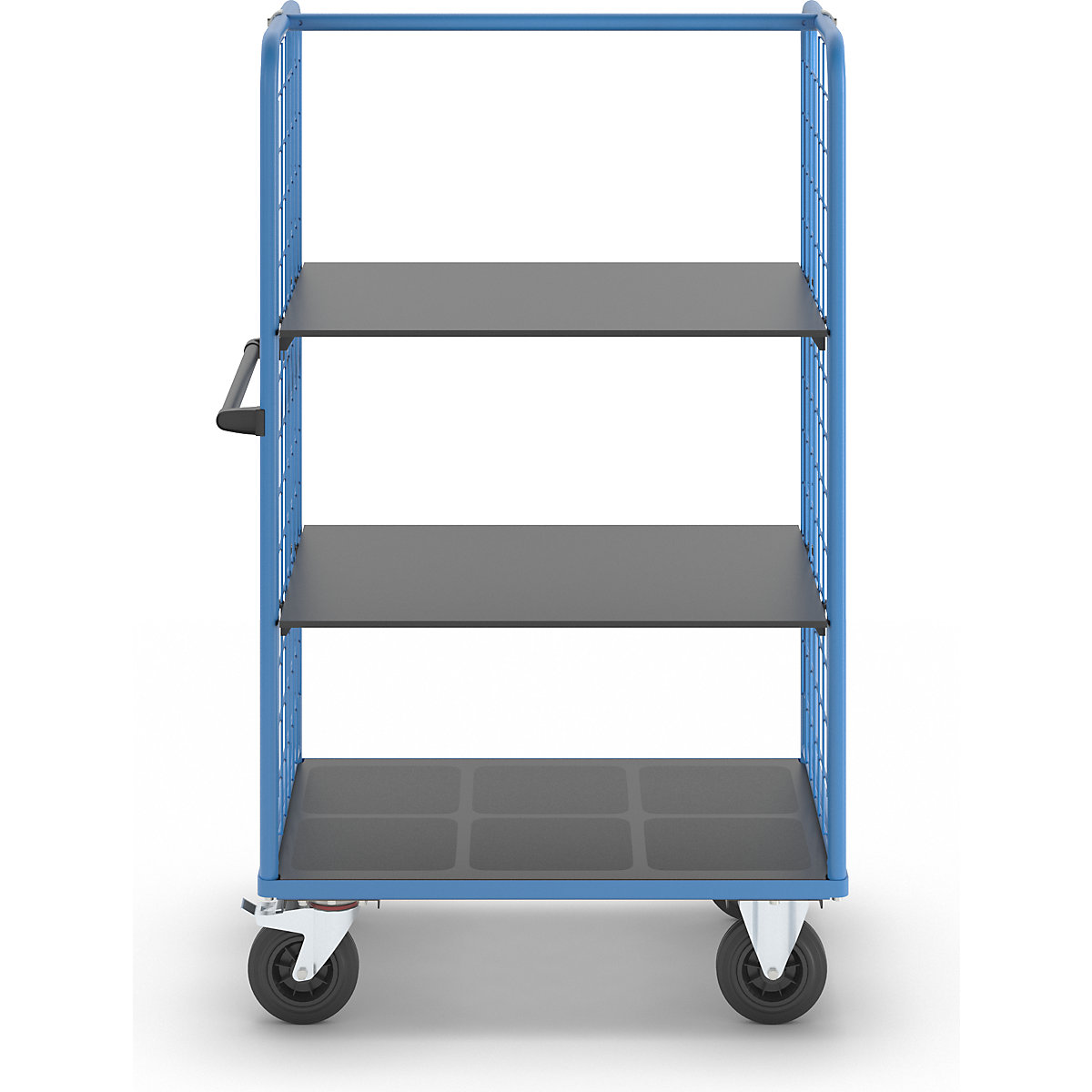 Chariot à tablettes à panneaux latéraux grillagés – eurokraft pro (Illustration du produit 22)-21