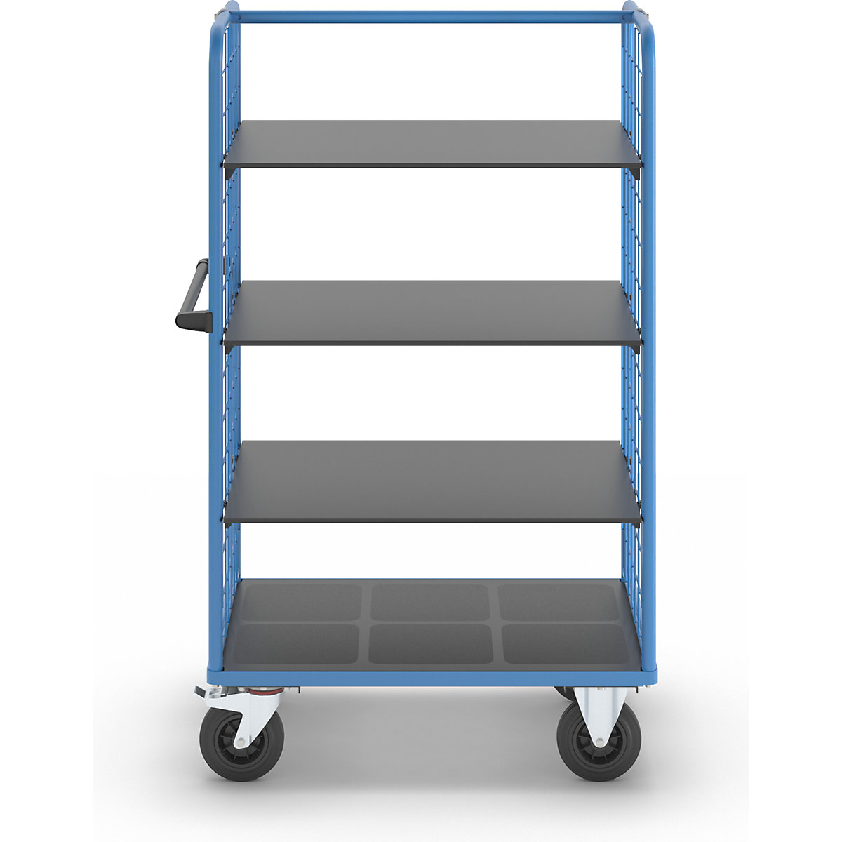 Chariot à tablettes à panneaux latéraux grillagés – eurokraft pro (Illustration du produit 10)-9