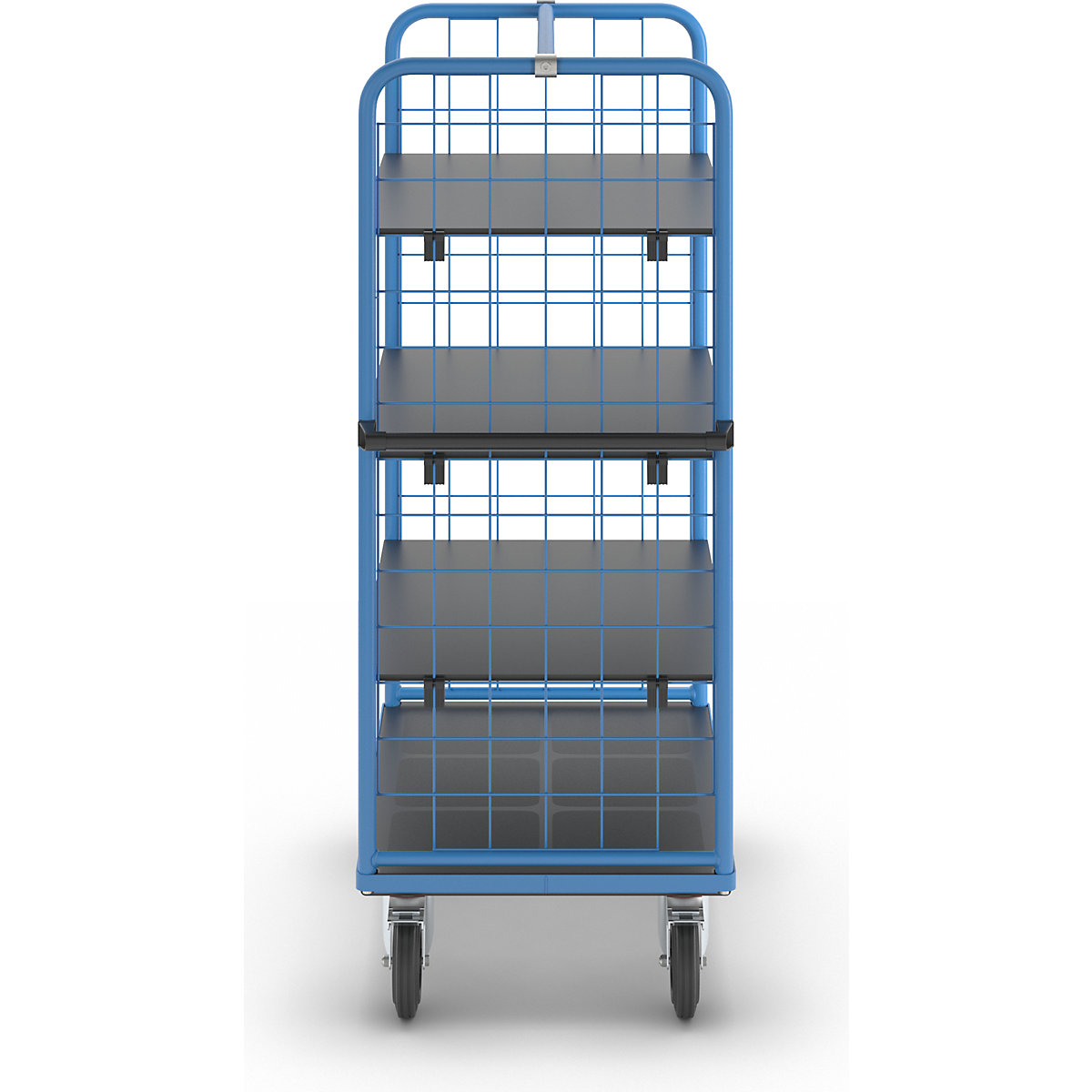 Chariot à tablettes à panneaux latéraux grillagés – eurokraft pro (Illustration du produit 11)-10