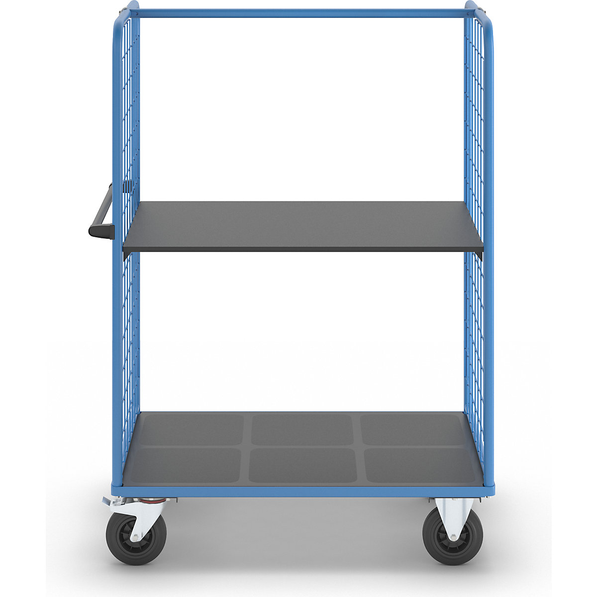 Chariot à tablettes à panneaux latéraux grillagés – eurokraft pro (Illustration du produit 21)-20