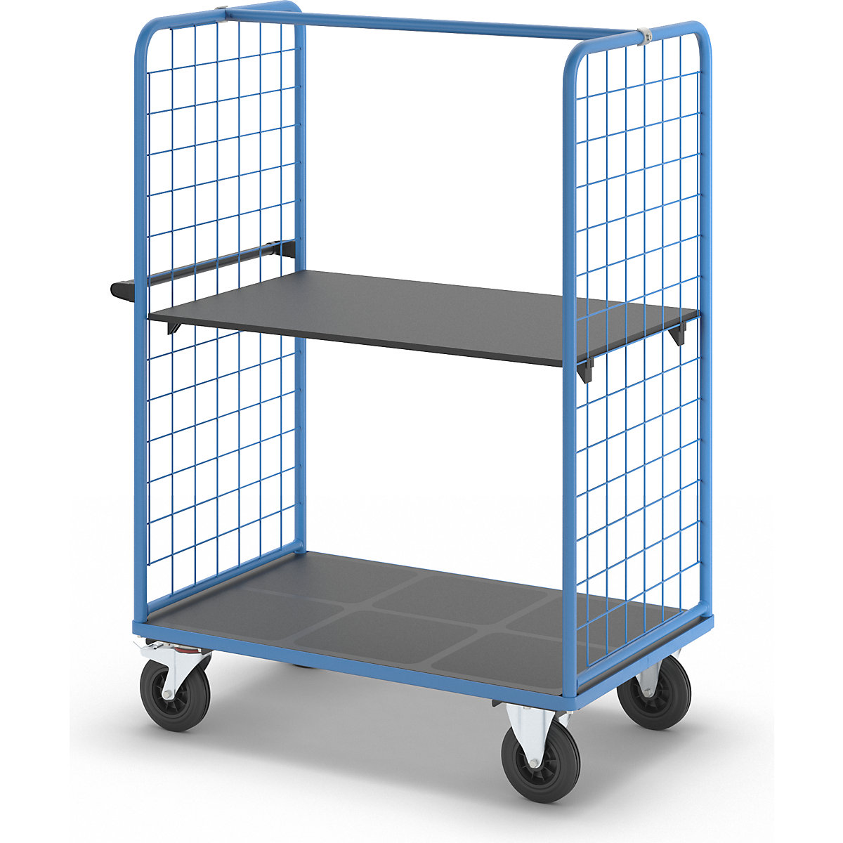 Chariot à tablettes à panneaux latéraux grillagés – eurokraft pro (Illustration du produit 20)-19