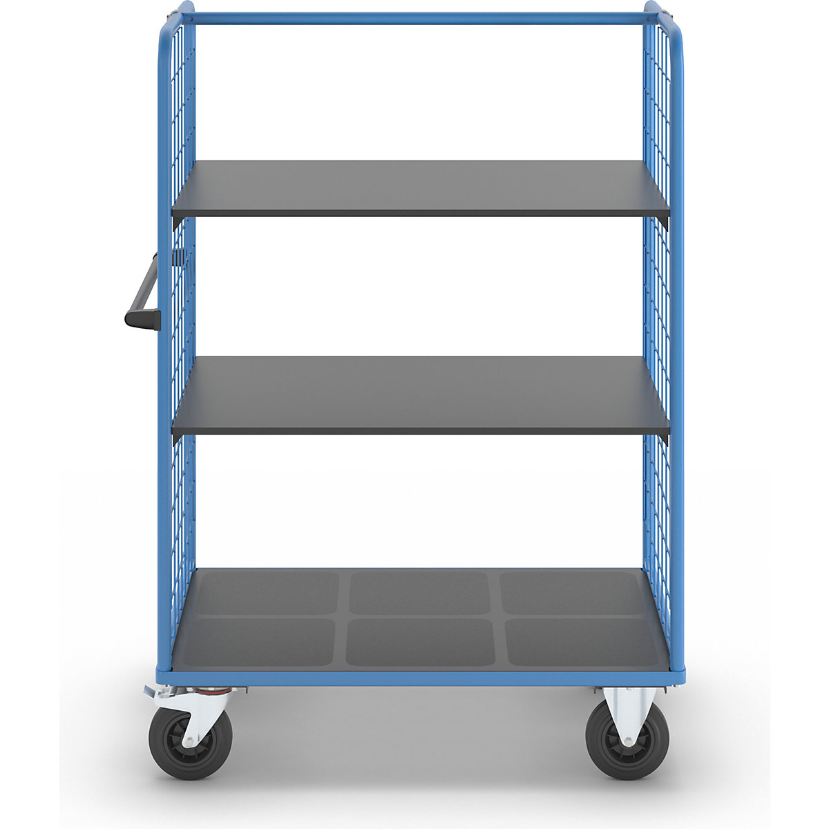 Chariot à tablettes à panneaux latéraux grillagés – eurokraft pro (Illustration du produit 14)-13