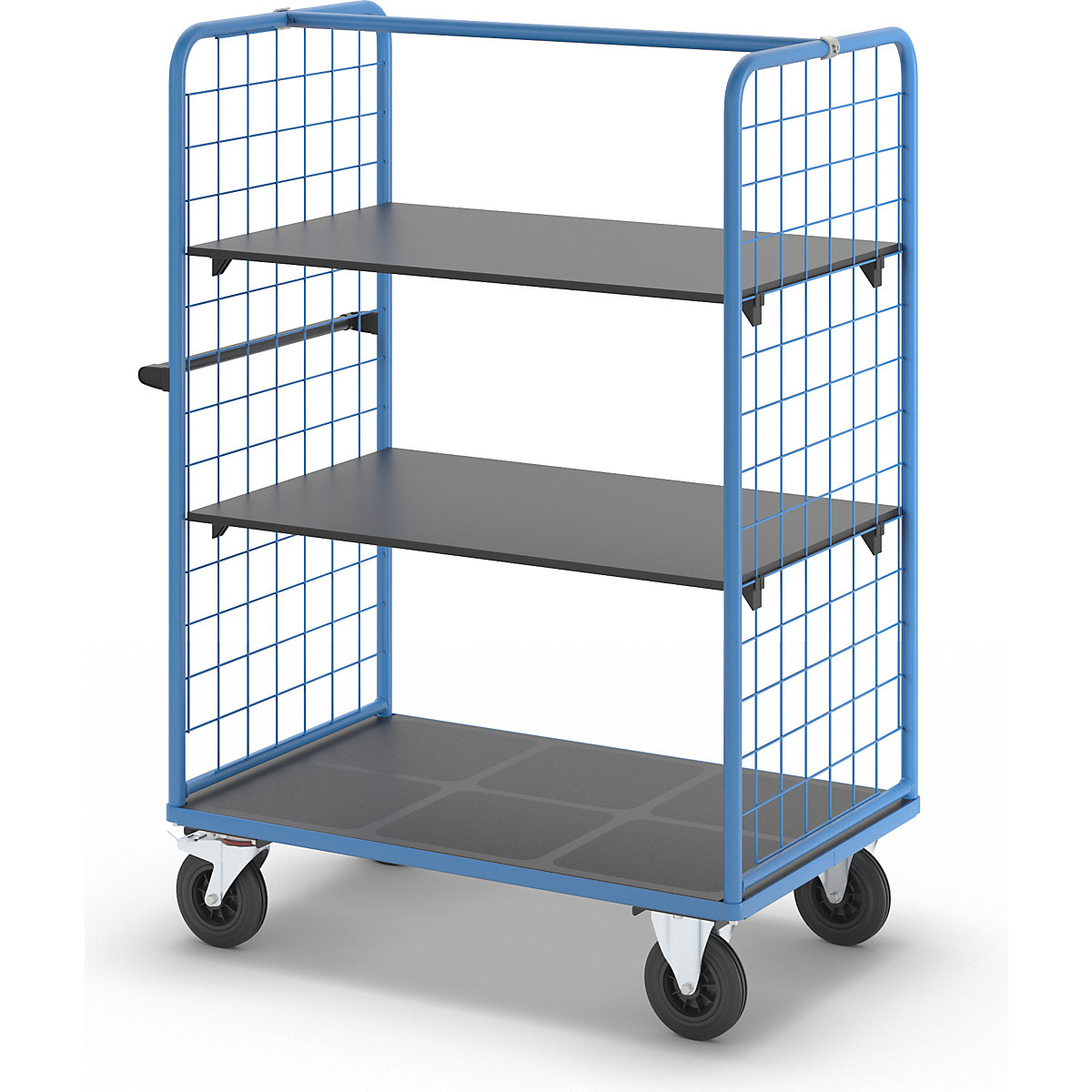 Chariot à tablettes à panneaux latéraux grillagés – eurokraft pro (Illustration du produit 17)-16