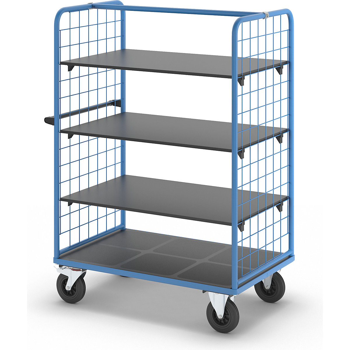Chariot à tablettes à panneaux latéraux grillagés – eurokraft pro (Illustration du produit 29)-28