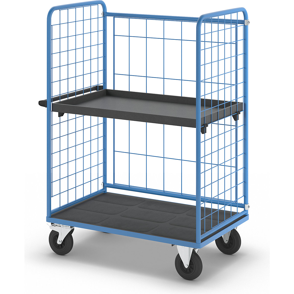 Chariot à tablettes à trois côtés grillagés – eurokraft pro (Illustration du produit 62)-61