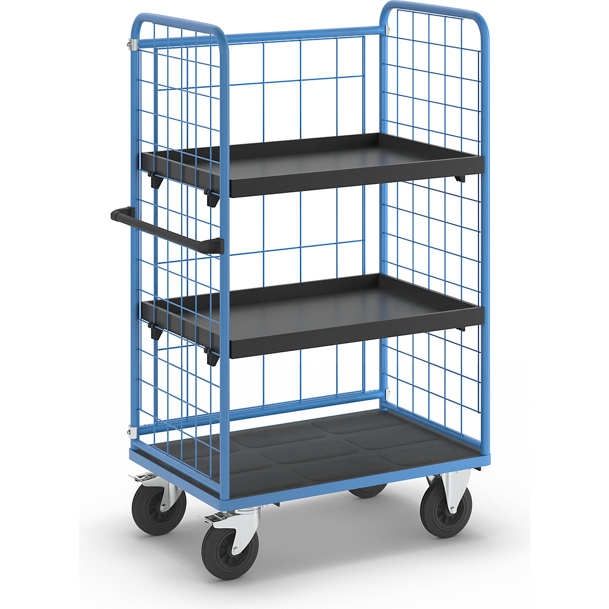 Chariot à tablettes à trois côtés grillagés – eurokraft pro (Illustration du produit 3)-2