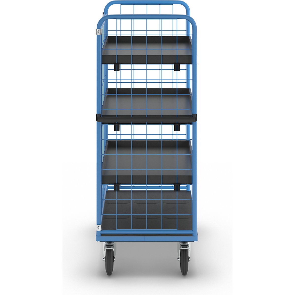 Chariot à tablettes à trois côtés grillagés – eurokraft pro (Illustration du produit 68)-67