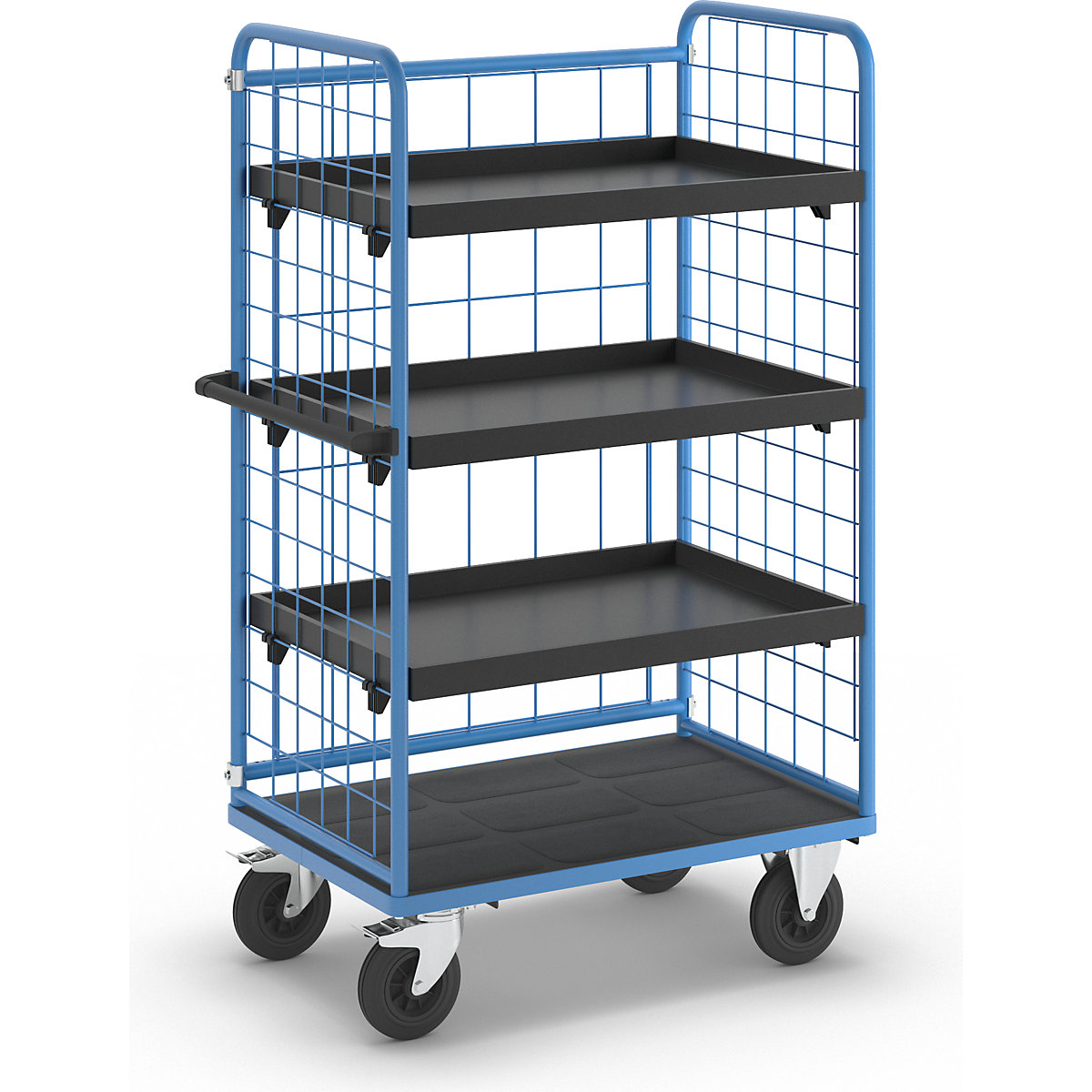Chariot à tablettes à trois côtés grillagés – eurokraft pro (Illustration du produit 13)-12