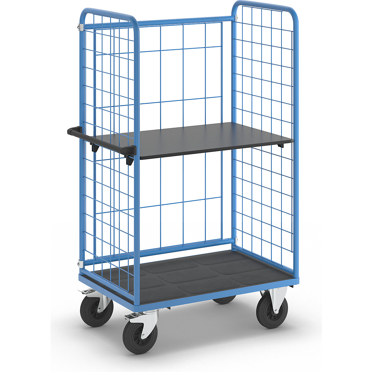 Chariot à tablettes à trois côtés grillagés – eurokraft pro (Illustration du produit 8)-7