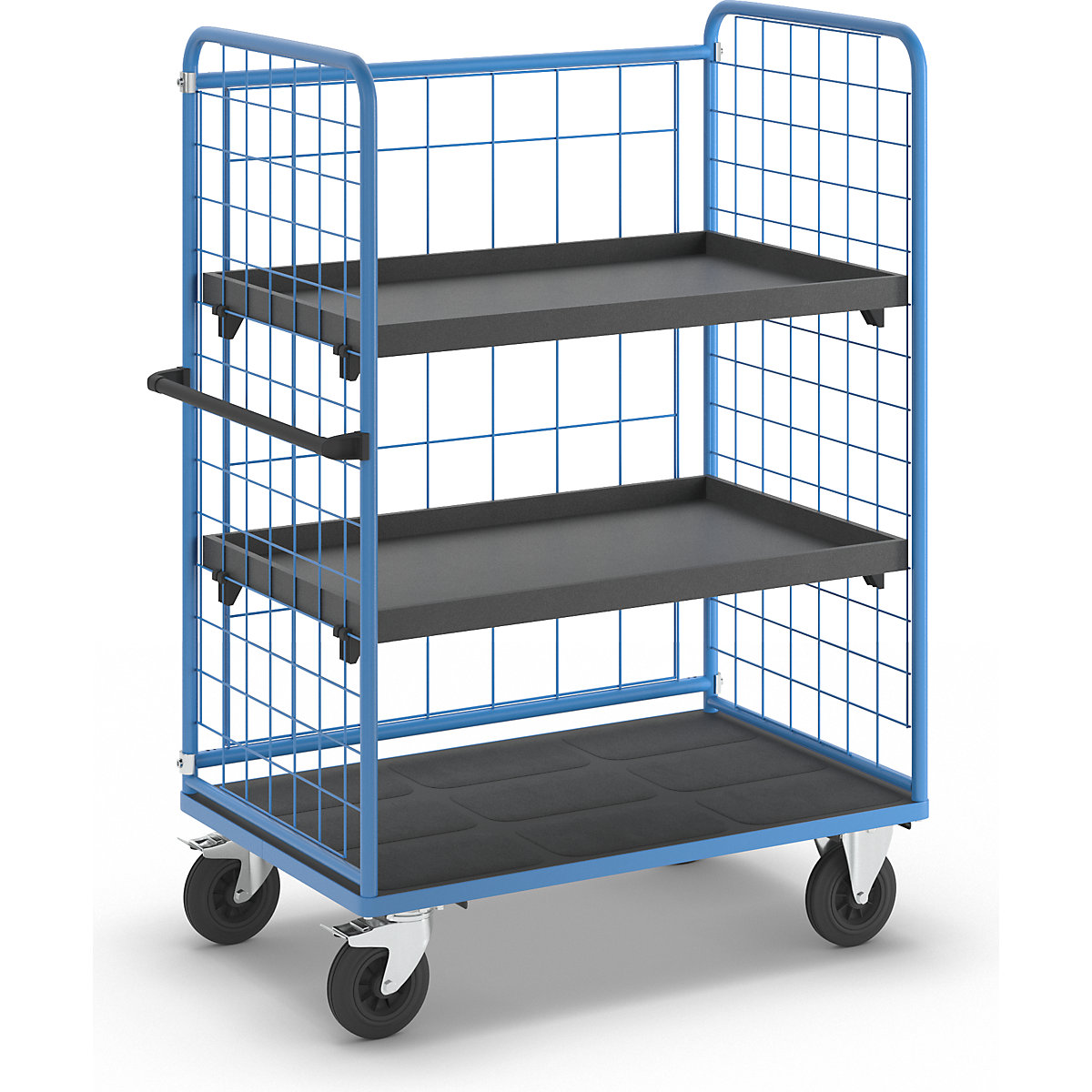 Chariot à tablettes à trois côtés grillagés – eurokraft pro (Illustration du produit 9)-8