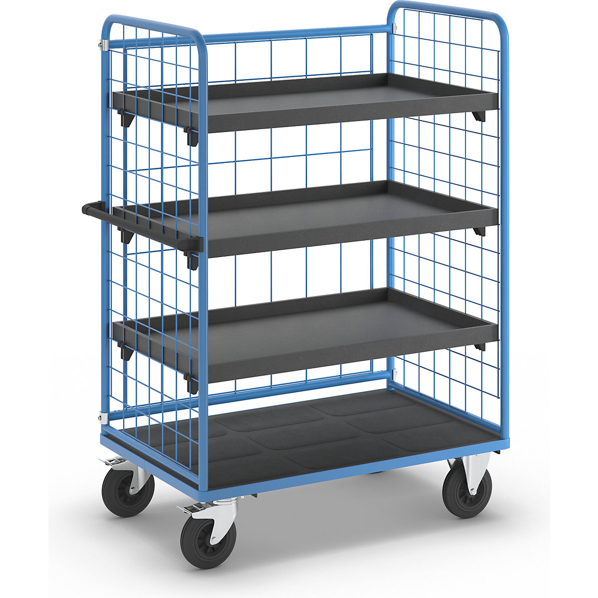 Chariot à tablettes à trois côtés grillagés – eurokraft pro (Illustration du produit 7)-6