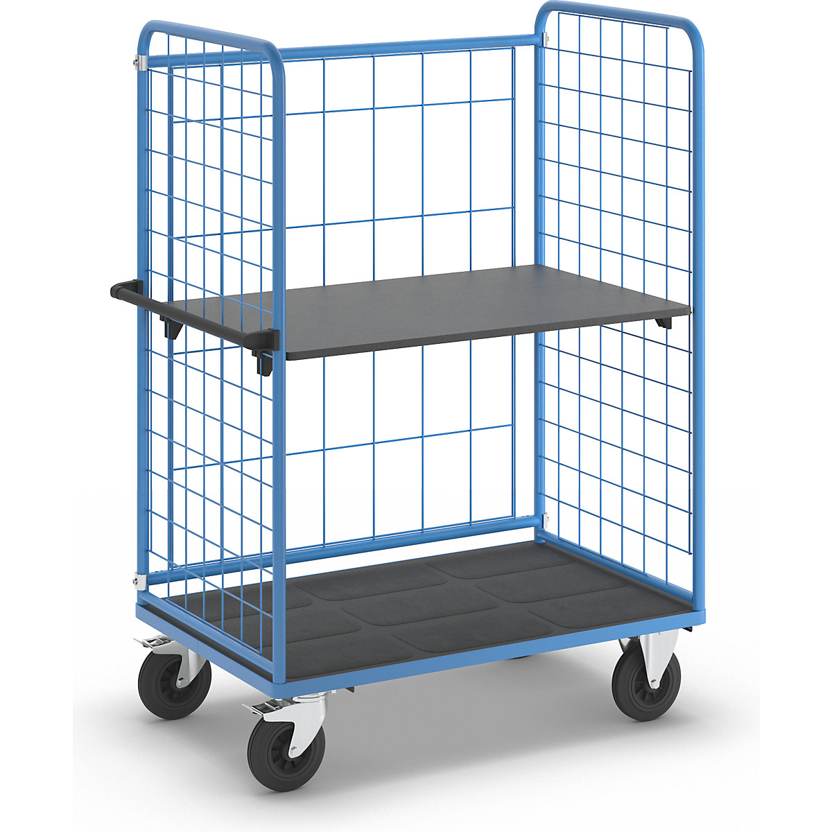 Chariot à tablettes à trois côtés grillagés – eurokraft pro (Illustration du produit 4)-3