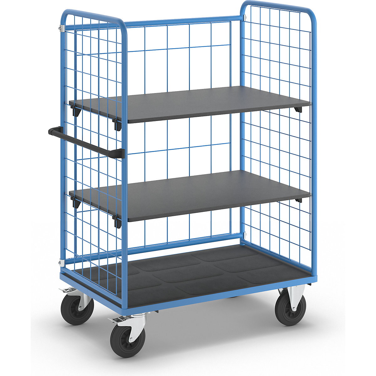 Chariot à tablettes à trois côtés grillagés – eurokraft pro (Illustration du produit 6)-5