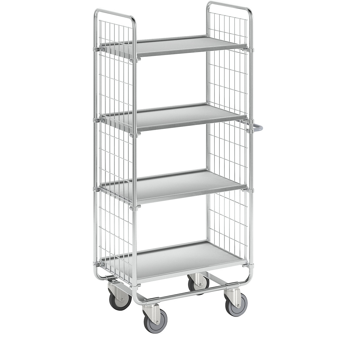 Chariot à tablettes SERIE 100 – HelgeNyberg, 4 tablettes, L x l x h 800 x 460 x 1585 mm-1