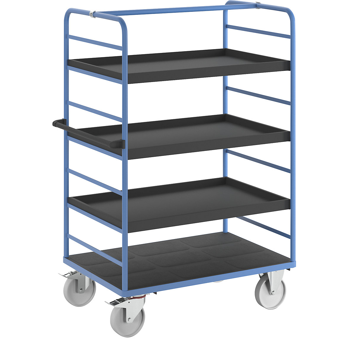 Chariot à tablettes – eurokraft pro, 2 panneaux latéraux, undefined-25