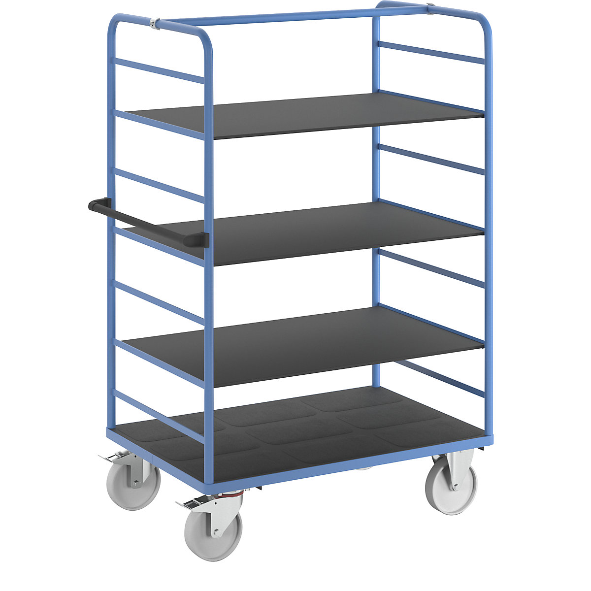 Chariot à tablettes – eurokraft pro, 2 panneaux latéraux, undefined-4