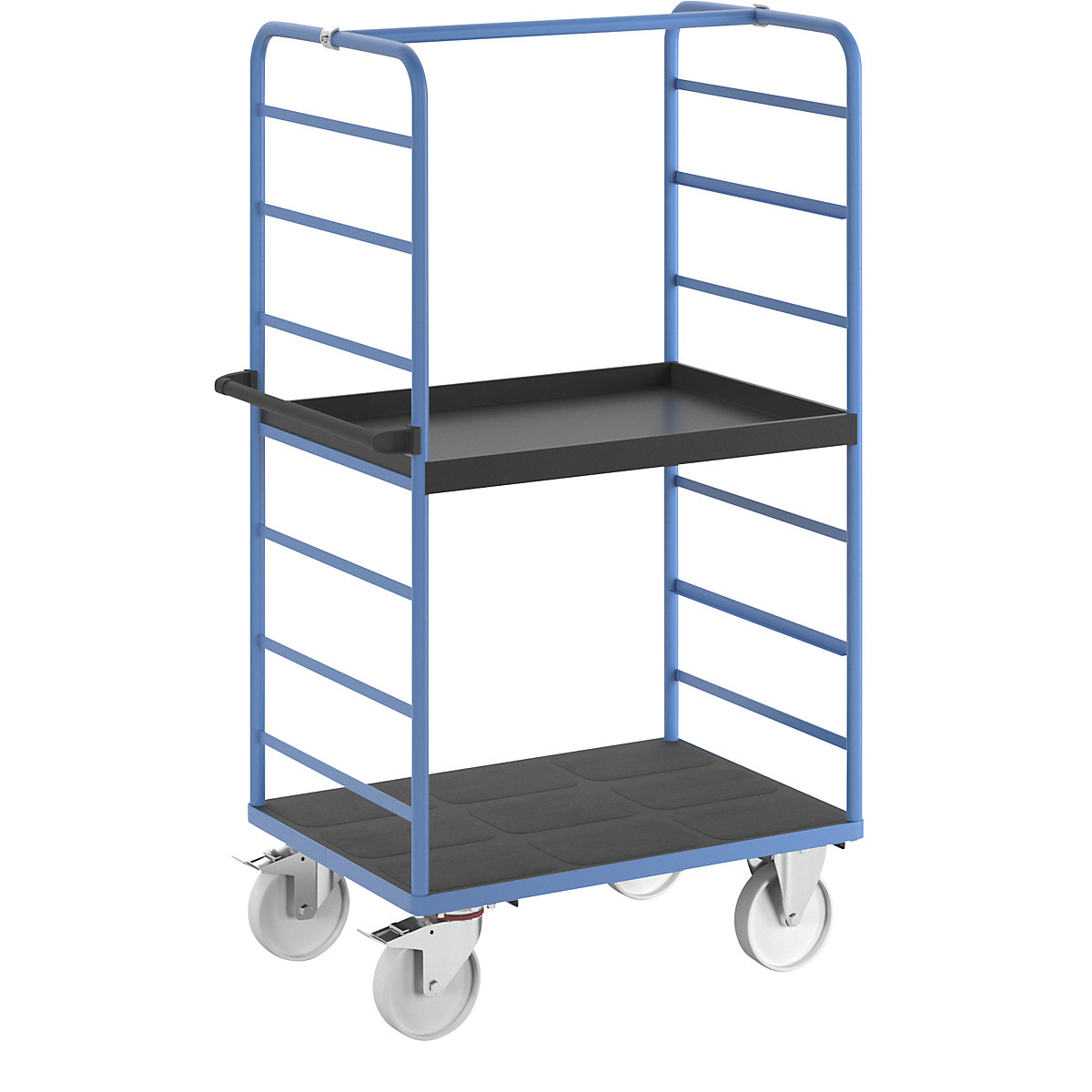 Chariot à tablettes – eurokraft pro, 2 panneaux latéraux, undefined-21