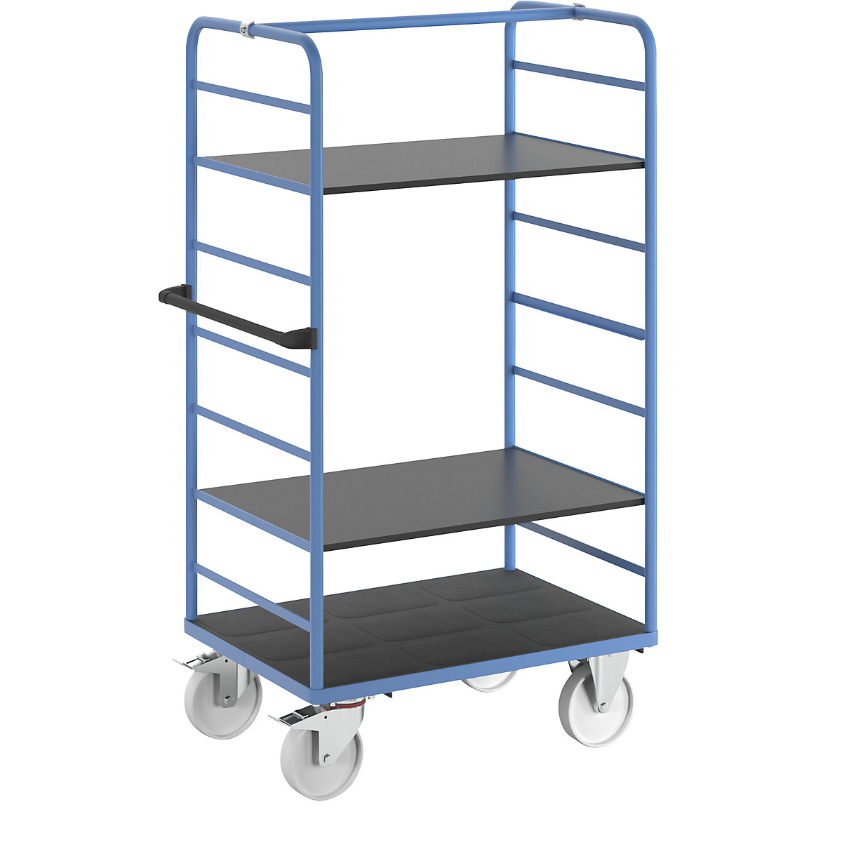 Chariot à tablettes – eurokraft pro, 2 panneaux latéraux, undefined-12