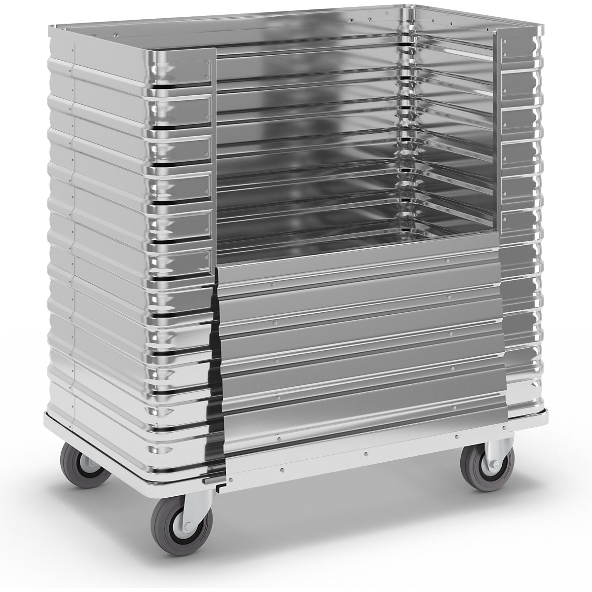 Chariot-caisse en alu - ZARGES