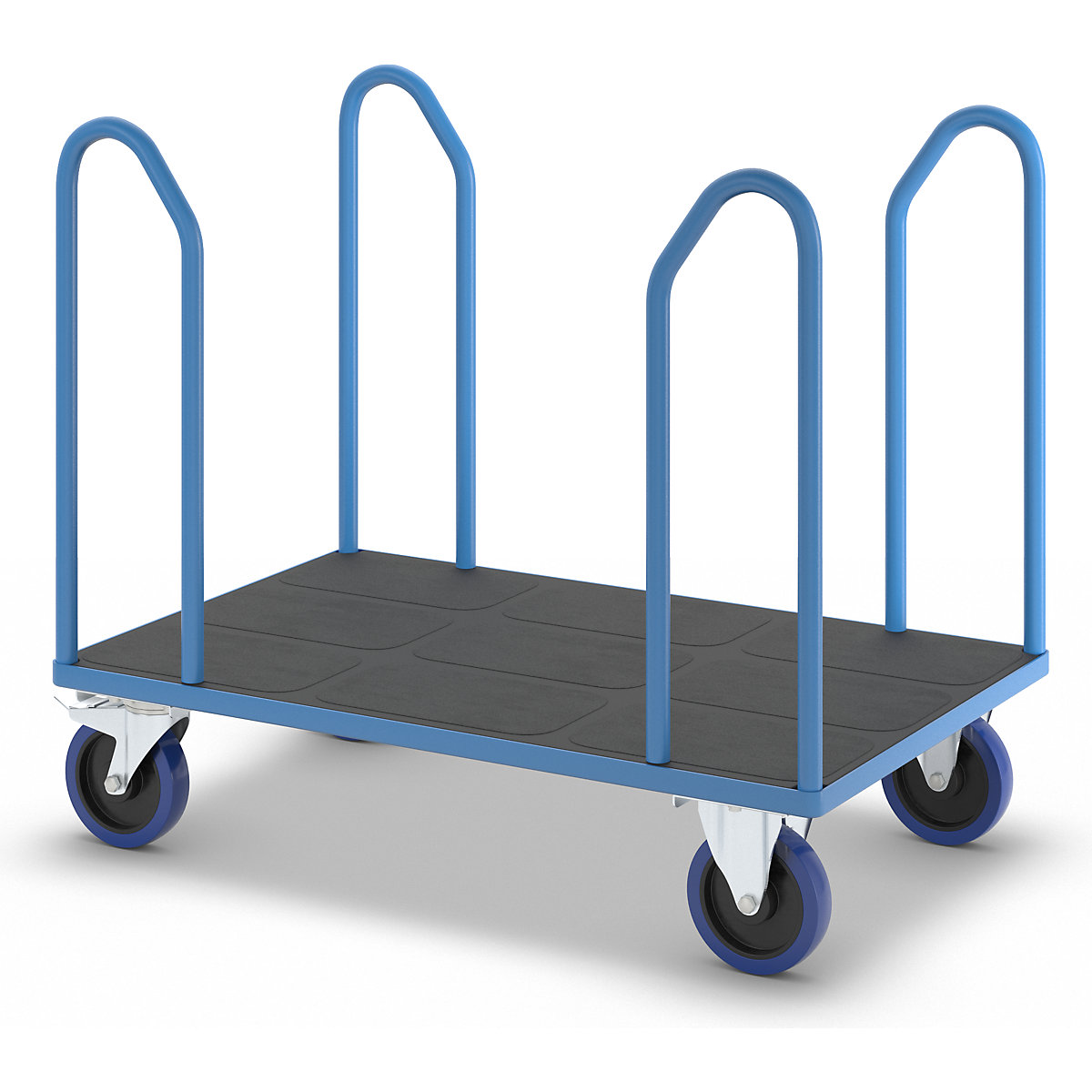 Chariot plate-forme à arceaux latéraux – eurokraft pro (Illustration du produit 6)-5